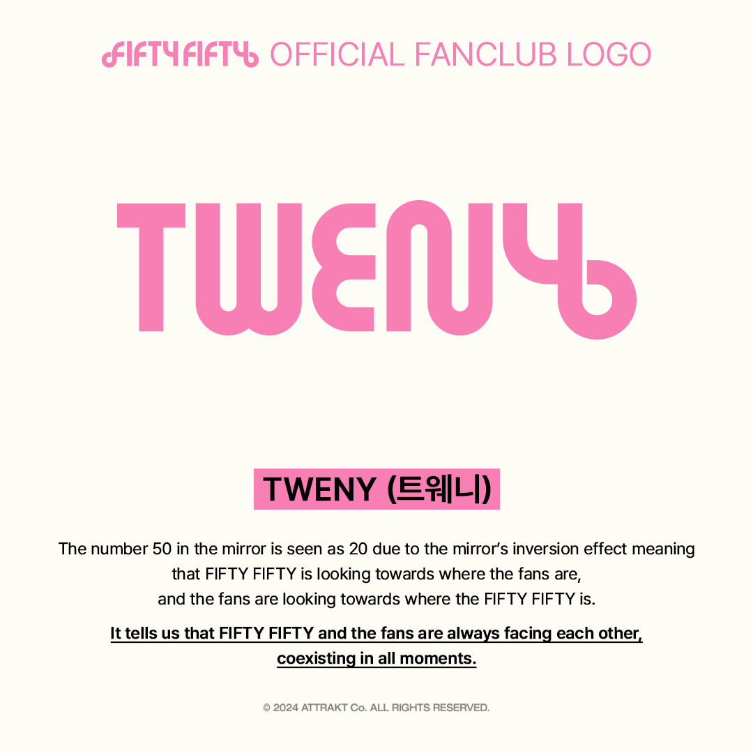 Logo dan nama fandom FIFTY FIFTY